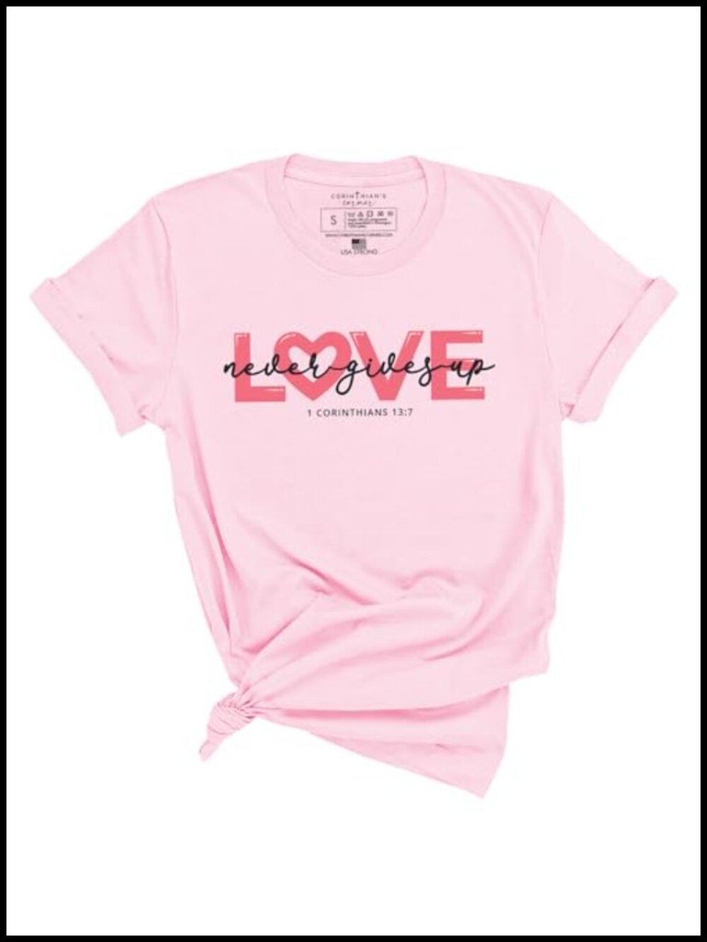 Christian T-Shirt Buttery Soft Airlume Cotton Relaxed Fit Crew Neck